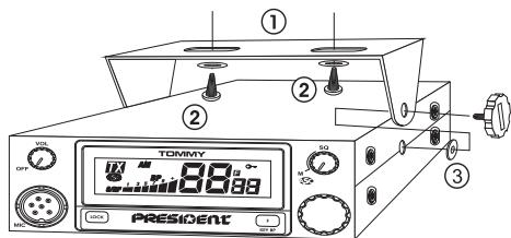 PRESIDENT TOMMY - 1) WHERE AND HOW TO MOUNT YOUR MOBILE CB RADIO - 1