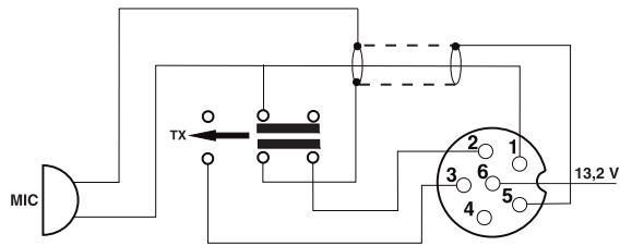 PRESIDENT TOMMY - WTYK MIKROFONU 6-PIN - 1