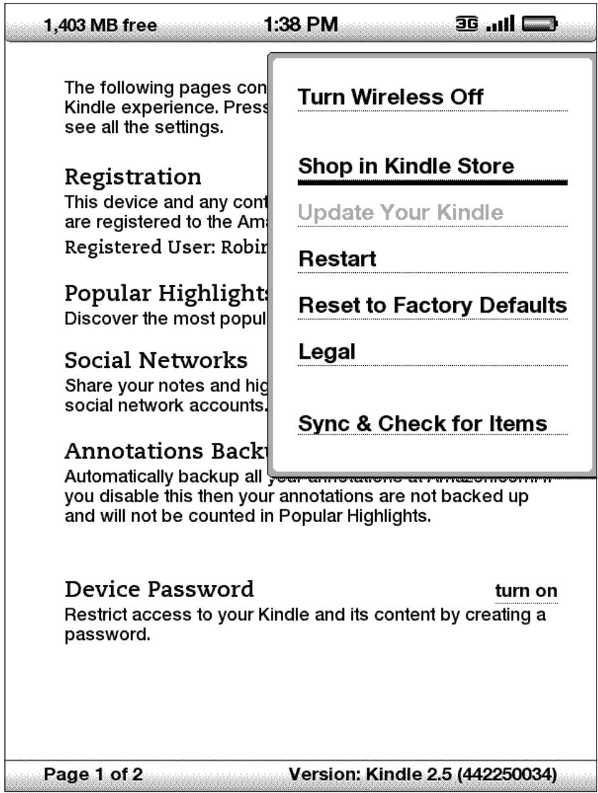 AMAZON KINDLE KEYBOARD 3G - Modifier la sauvegarde des annotations - 1
