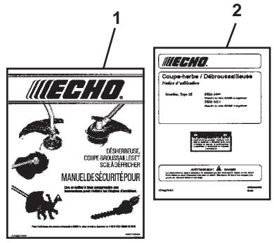 ECHO SMR-2410 TYPE 1E - IMPORTANT INFORMATION SUR MOTEUR - 1