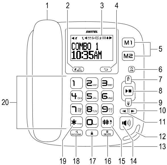 SWITEL DCT 50072 - Appareil de base - 1