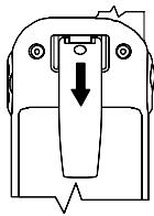 SWITEL WTF 736 - Attaching/Detaching the belt clip - 1
