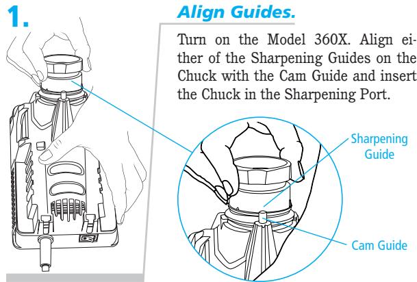 DRILL DOCTOR 360X - Sharpening the Bit - 1