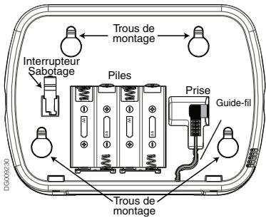 DSC ALEXOR PC9155 - Mise sous tension de la pile - 1