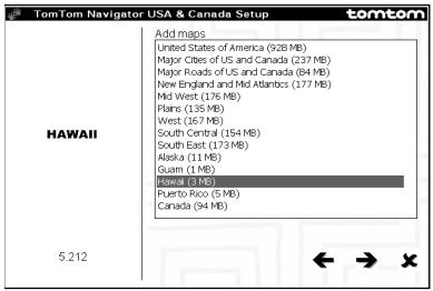 PALM GPS 3229 - Agregue un mapa: - 3
