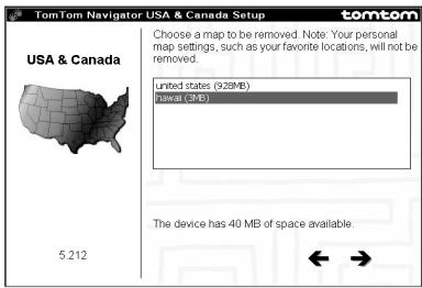 PALM GPS 3229 - Delete a map: - 3
