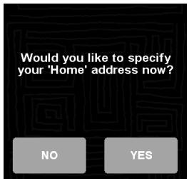 PALM GPS 3229 - Enter your home address: - 1