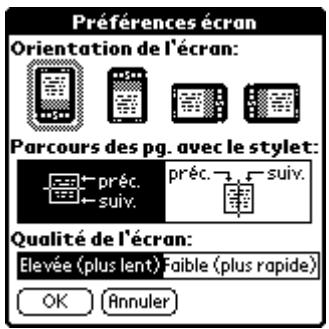PALM READER - Préférences écran - 1