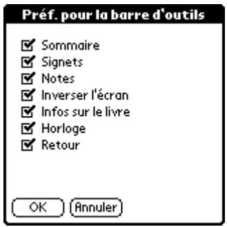 PALM READER - Préf. barre d'outils - 1