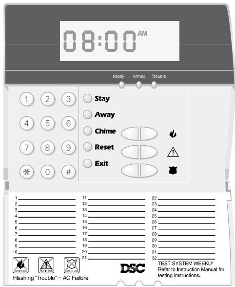 ADT PC 1555MX - Témoins lumineux (tous les types de claviers) - 2