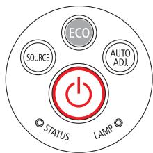 NEC UM301WI - Mise sous tension du projecteur - 1
