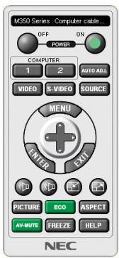 NEC UM301WI - Fonctions de commande - 1