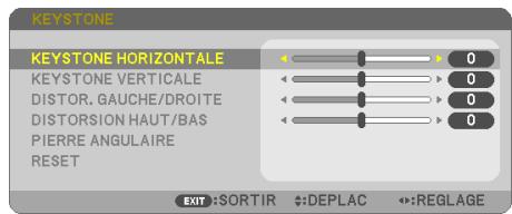 NEC UM301WI - Appuyez sur la touche  pour selectionner [VERTICAL] et utilisez  ou  afin de rendre parallèle les côts droit et gauche de l'image. - 1