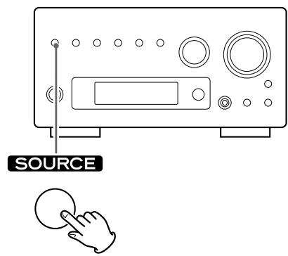 TEAC AG-H380 - Press the SOURCE button repeatedly to select "USB/iPod". - 1