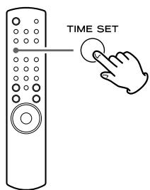 TEAC AG-H380 - Press the TIME SET button. - 1