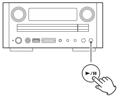 TEAC CR-H238I - To suspend playback temporarily (pause mode) - 1