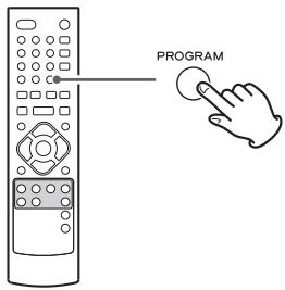 TEAC CR-H238I - Press the PROGRAM button in the stop mode. - 1