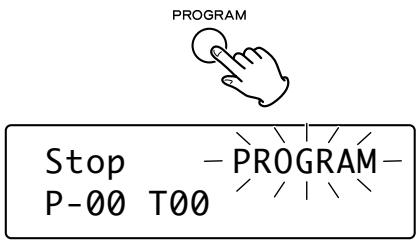 TEAC PD-H600 - Enter the program mode. - 1