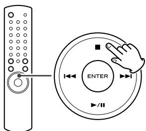 TEAC PD-H600 - Pour arrêter la lecture programmée - 1