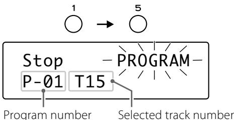 TEAC PD-H600 - Select a track using the numeric buttons. - 1