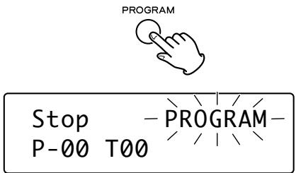 TEAC PD-H600 - Entrez en mode de programme. - 1