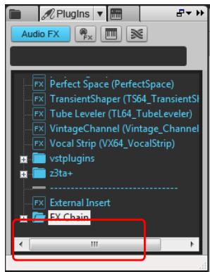 CAKEWALK SONAR X1 - Chaînes d'effets - 2