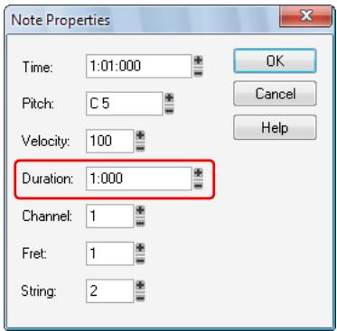 CAKEWALK SONAR X1 - Modification de la durée d'une note - 1