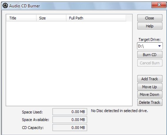 CAKEWALK SONAR X1 - Gravure d'un CD audio - 1