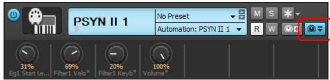 CAKEWALK SONAR X1 - Masquer ou afficher des potentiomètres de contrôle sur le rack de synthés - 1