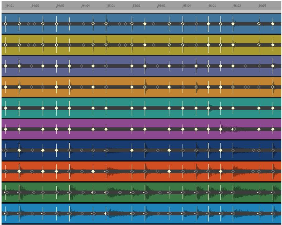 CAKEWALK SONAR X1 - Quantiser une batterie multipistes sans étirer les données audio - 5