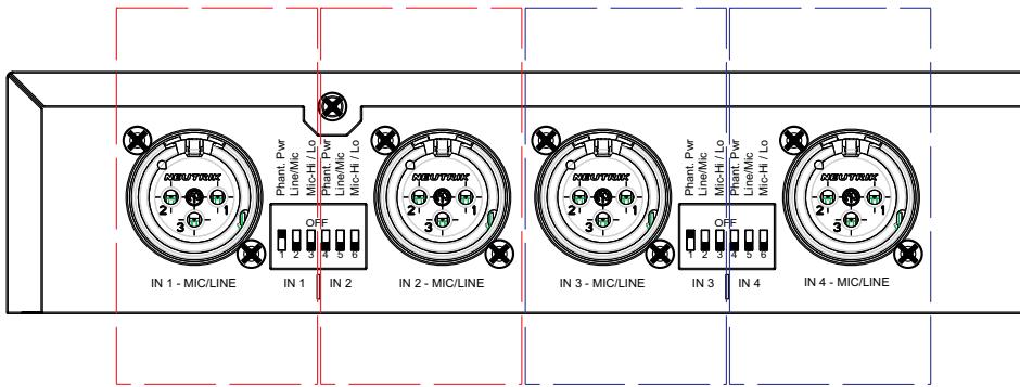 AKG DMM 4-2-4 STEREO - Eingangsgkanäle - 1