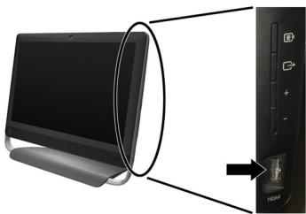 HP OMNI 27-1215EF - Utilisation du contrôle de Port HDMI (sur certains modèles uniquement) - 1