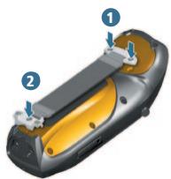 TRIMBLE GEOEXPLORER 6000 - Pour fixer la sangle : - 1