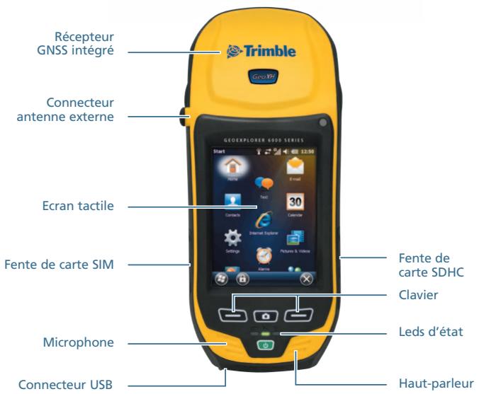 TRIMBLE GEOEXPLORER 6000 - Parties du terminal : - 1