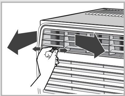 DANBY ARCTICAIRE AAC5040-1 - Pour régler la direction de la ventilation d'air vers l'horizontal - 1