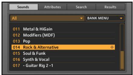 NATIVE INSTRUMENTS GUITAR RIG 3 - Catégories, Banques et Sons - 2