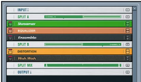 NATIVE INSTRUMENTS GUITAR RIG 3 - Créer un Split - 1