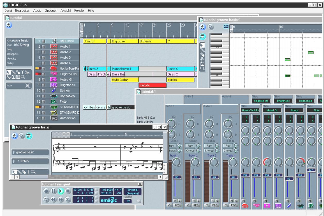 TERRATEC XFIRE1024 - Emagic Logic Fun - Le séquenceur. - 1