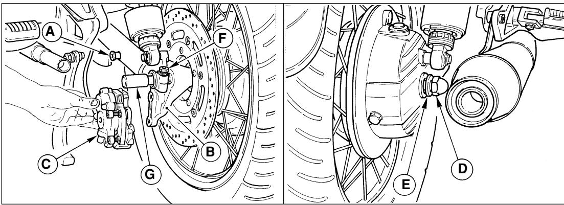 MOTO GUZZI CALIFORNIA SPECIAL SPORT - Rear wheel (fig. 19) - 1