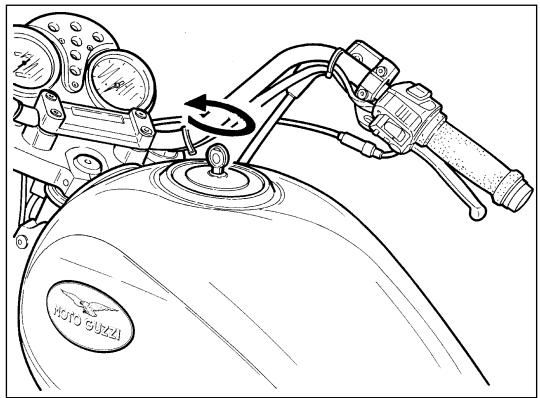 MOTO GUZZI CALIFORNIA SPECIAL SPORT - Brake pedal for left front brake and rear brake («A» in fig. 16) - 3