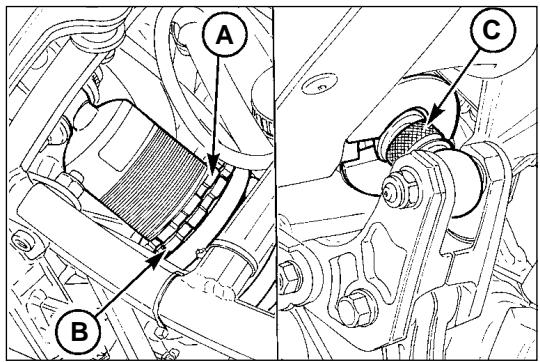 MOTO GUZZI QUOTA 1100 ES - Registrazione ammortizzatore posteriore (fig. 17) - 1
