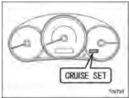 SUBARU FORESTER 2010 - Témoin indicateur de réglage du régulateur de vitesse constante - 1