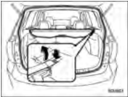 SUBARU FORESTER 2010 - Pour retirer le ridesau - 1