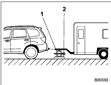 SUBARU FORESTER 2010 - Charge sur la flèche d'attelage - 1