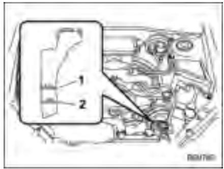 SUBARU FORESTER 2010 - Contrôle du niveau de liquide de refroidissement - 1