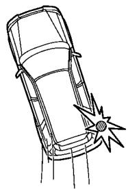 SUBARU FORESTER 2010 - Exemples d'accidents peu susceptibles d'entraîner le déploiement des coussins de sécurité SRS latéraux - 3