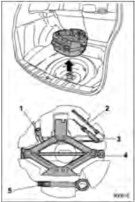 SUBARU FORESTER 2010 - Dessous de l'espace de chargement - 2