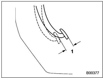SUBARU FORESTER 2010 - Contrôle de la course libre de la pédale d'embrayage - 1