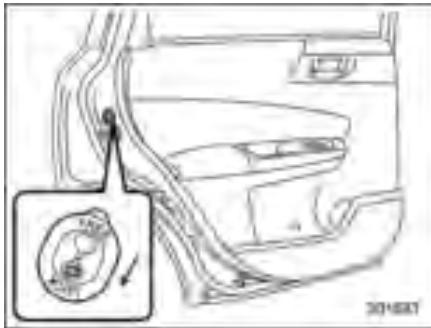 SUBARU FORESTER 2010 - Verrous de sécurité pour enfants - 1