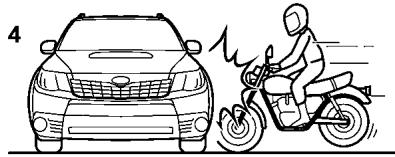 SUBARU FORESTER 2010 - Exemples d'accidents peu susceptibles d'entraîner le déploiement des coussins de sécurité SRS latéraux - 4